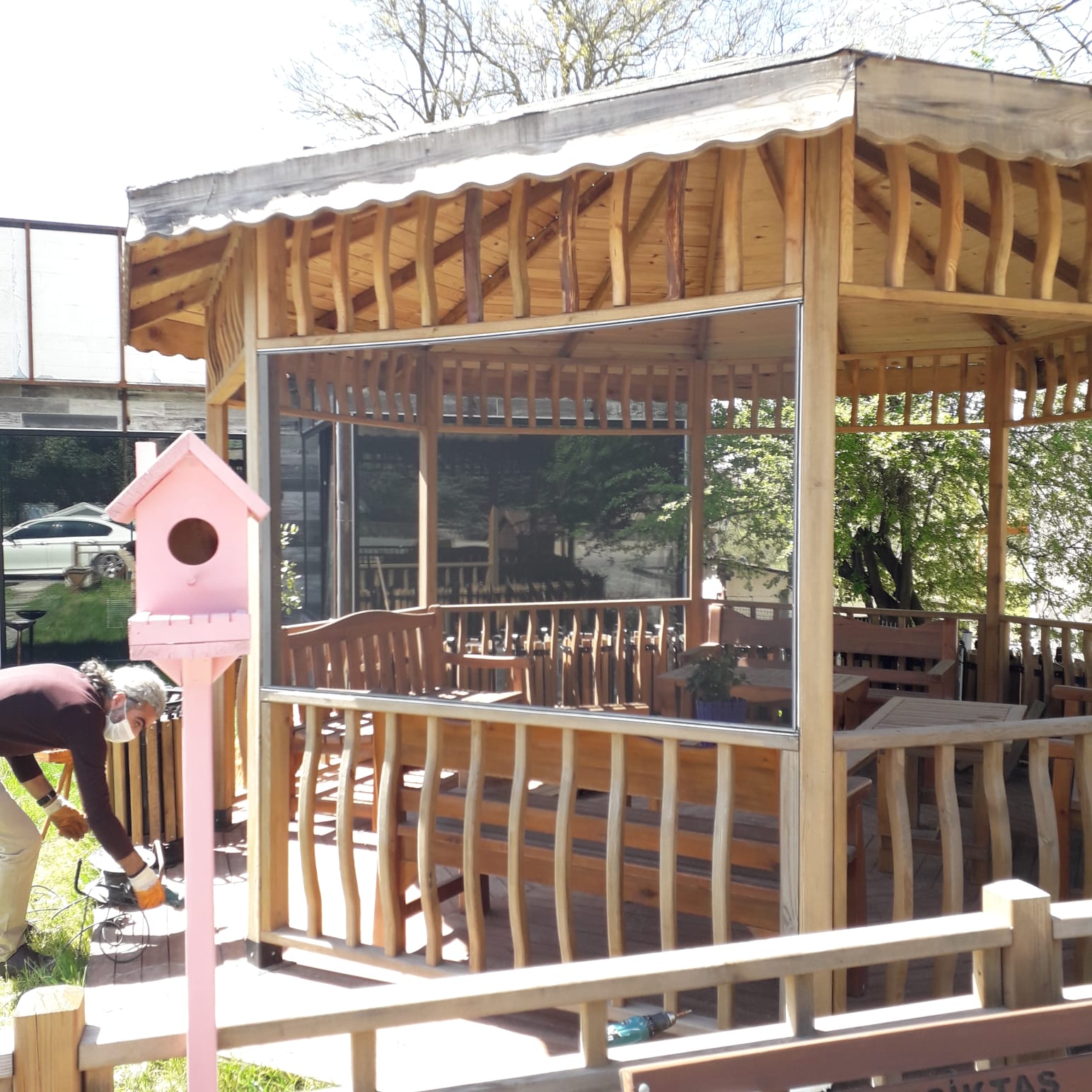 Fiber sineklikli çardak sedir Alonson Fiber sineklikli çardak sedir Alonson